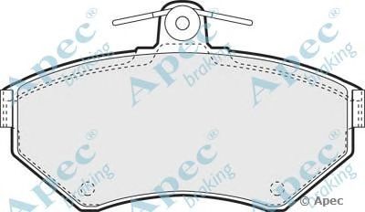 APEC BRAKING pad961 -  Комплект тормозных колодок, дисковый тормоз